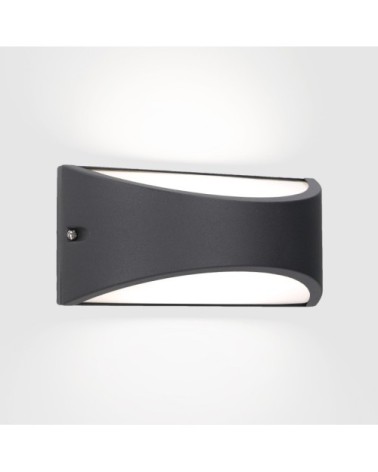 Applique d'extérieur LED en métal gris anthracite