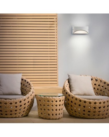 Applique d'extérieur LED en métal blanc