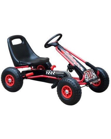 Vélo et véhicule pour enfants kart à pédales rouge et noir