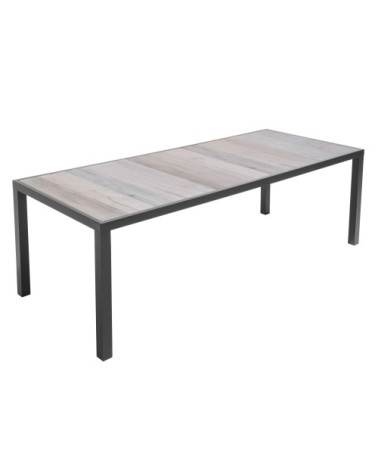 Table à manger en aluminium et céramique