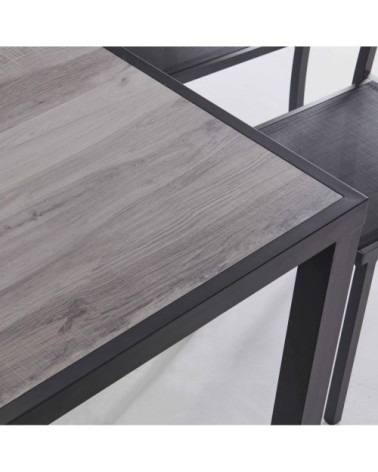 Table à manger en aluminium et céramique