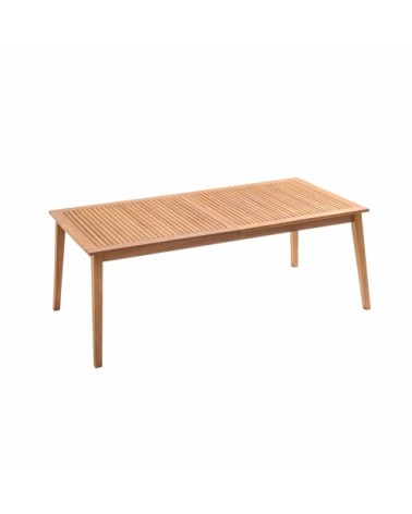 Table extensible en bois d'eucalyptus