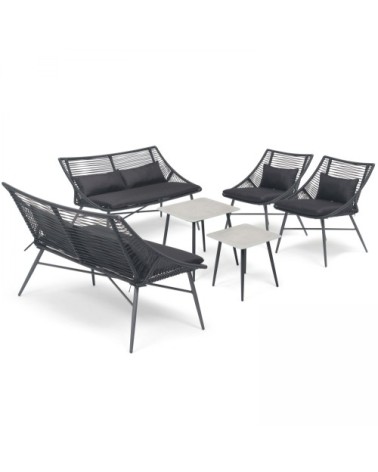 Salon de jardin en cordes 6 places