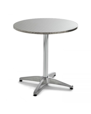 Table de jardin ronde en aluminium