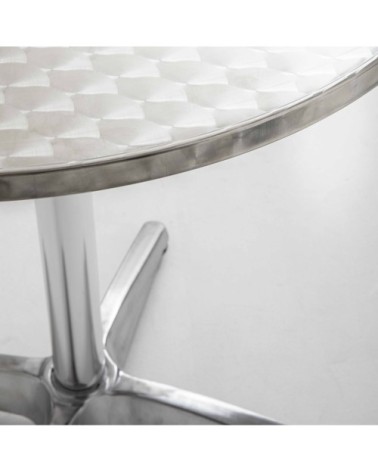 Table de jardin ronde en aluminium