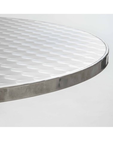 Table de jardin ronde en aluminium