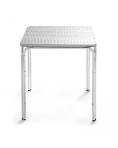 Table de jardin carrée en aluminium