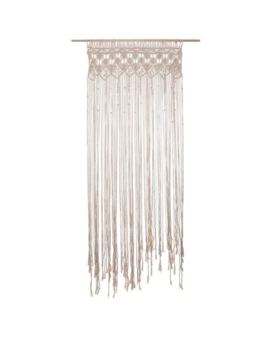 Rideau fil en macramé coton 200x90cm