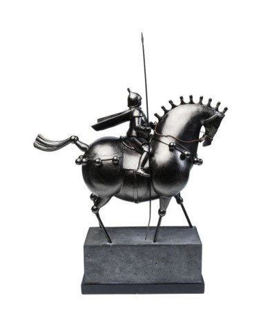 Statuette chevalier en polyrésine et acier H72