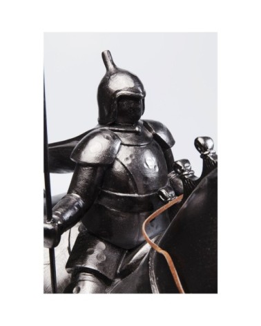 Statuette chevalier en polyrésine et acier H72