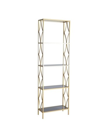 Étagère en fer en doré  56x25x183