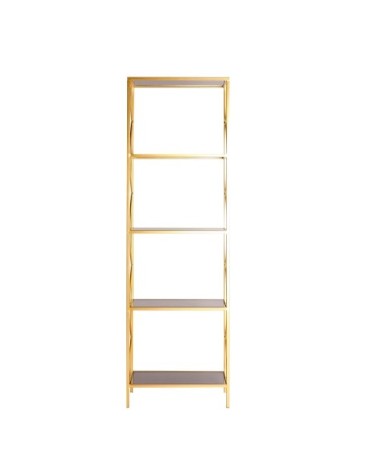 Étagère en fer en doré  56x25x183