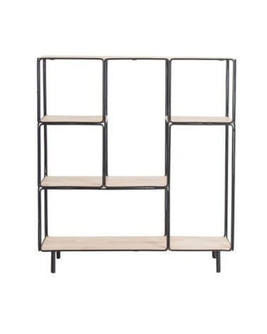 Étagère en fer en brun 92x32x101