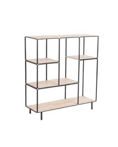 Étagère en fer en brun 92x32x101