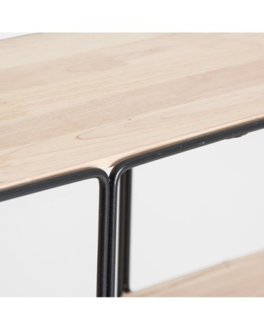 Étagère en fer en brun 92x32x101