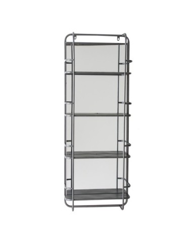 Étagère en DM en noir et brun 45x14x120