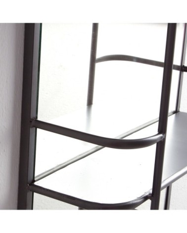 Étagère en DM en noir et brun 45x14x120