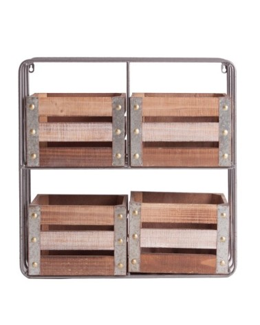 Étagère en DM et brun 53x20x53