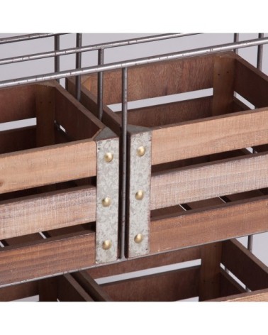 Étagère en DM et brun 53x20x53