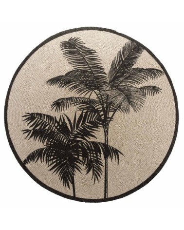 Tapis rond coton nature D120cm