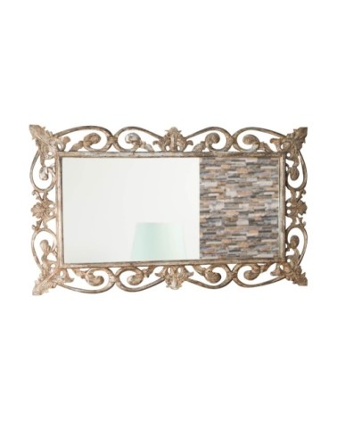 Miroir Cordoue en bois patiné bronze 140x80