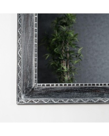 Miroir Palerme en bois patiné cérusé 140cm X 80cm