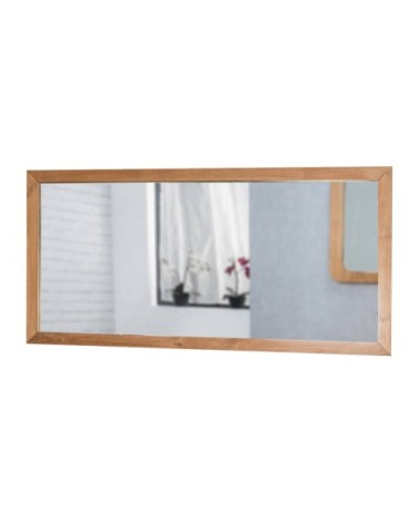 Grand miroir rectangle en teck massif 145x70
