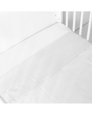 Drap plat bébé  Gris Coton