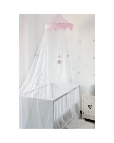 Ciel de lit bébé  Rose