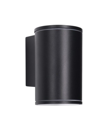 Applique d'extérieur LED en métal noir