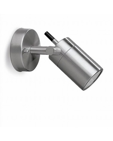 Applique d'extérieur en métal argenté