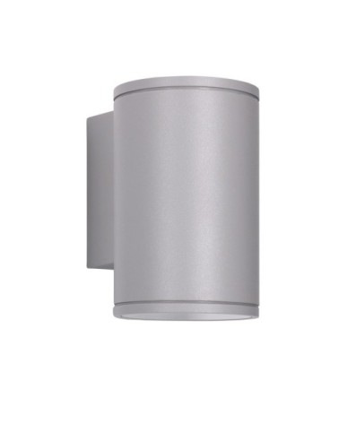 Applique d'extérieur LED en métal gris