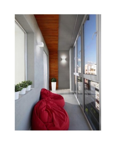 Applique d'intérieur en métal blanc 15cm