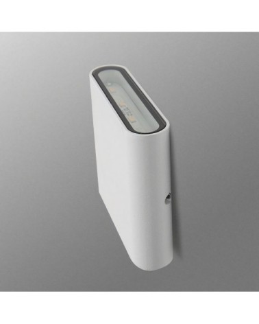 Applique d'éxterieur LED en métal blanc