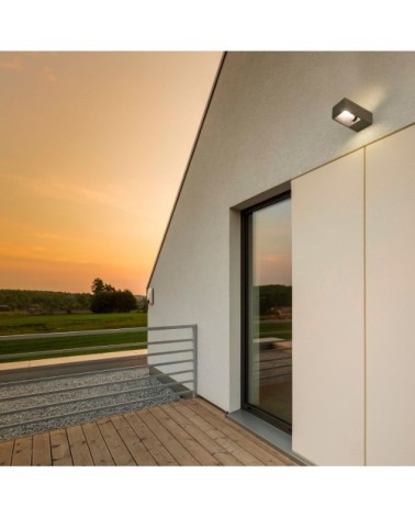 Applique d'extérieur en ciment gris