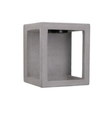 Applique d'extérieur LED en ciment gris