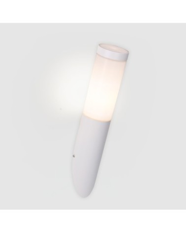 Applique d'extérieur en métal blanc