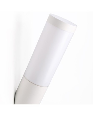 Applique d'extérieur en métal blanc