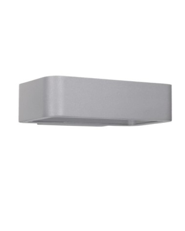 Applique d'extérieur LED en métal gris