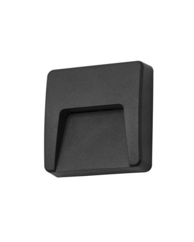 Applique d'extérieur LED en plastique noir