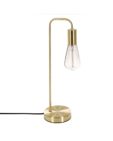 Lampe à poser en métal doré