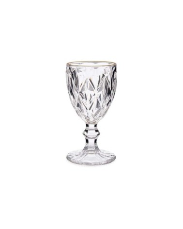 Verres à eau en verre bordure dorée 25,4cl - Lot de 6