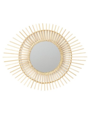 Miroir rotin ovale D58cm