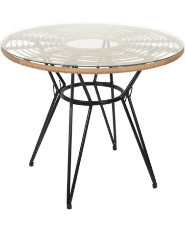 Table repas ronde intérieur extérieur surabaya