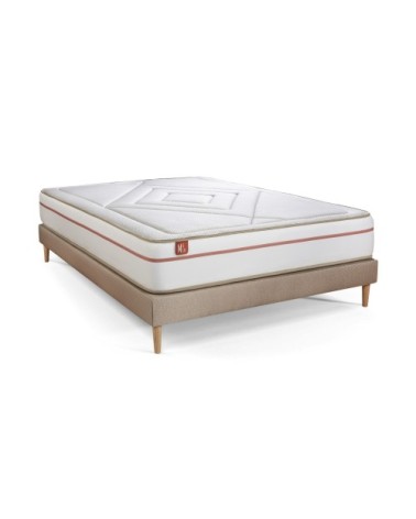 Pack matelas sommier kit 160x200 oreiller couette