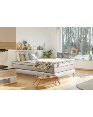 Pack matelas sommier kit 160x200 oreiller couette