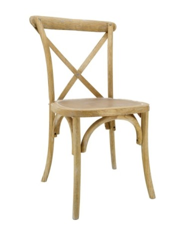 Chaise en orme empilable bistro