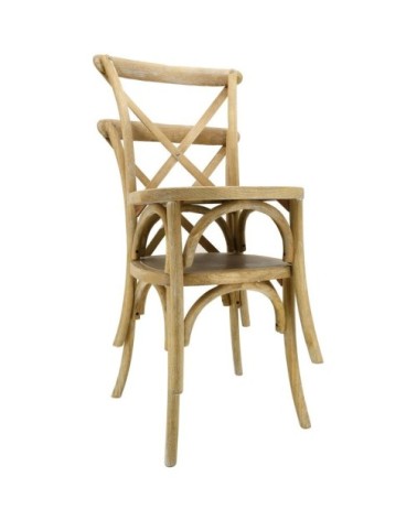 Chaise en orme empilable bistro