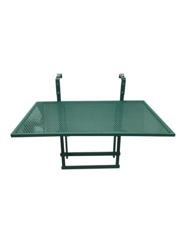 Table de balcon pliable en métal vert