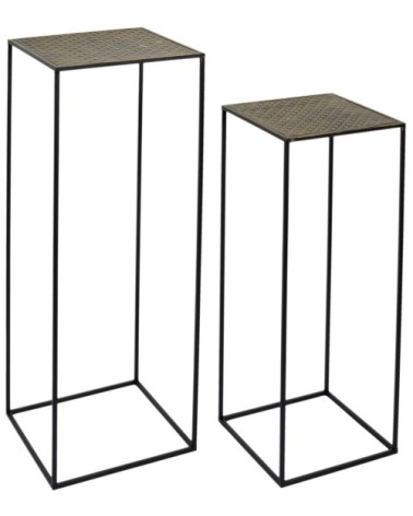 Sellette en métal martelé mirage (lot de 2)